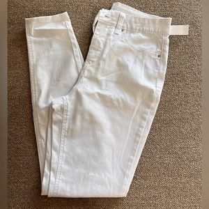 Women white skinny jeans size 5